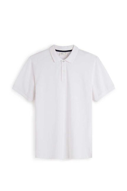Homem Fifty Outlet | Polo Basico Pique Slim Branco