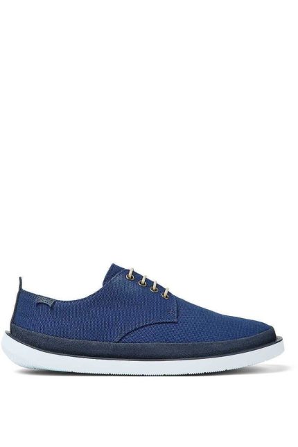 Homem Fifty Outlet | Sapatos Azuis De Tecido E Nobuk Para Homem. Marinho